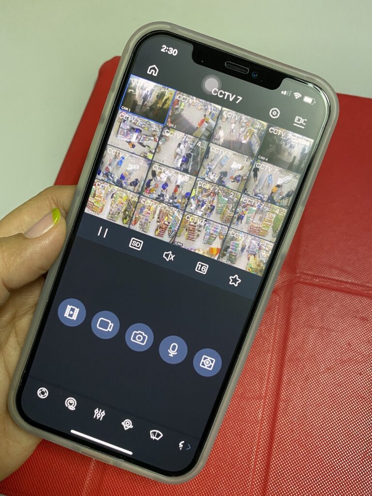 cctv on mobile phone